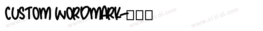 CUSTOM WORDMARK字体转换
